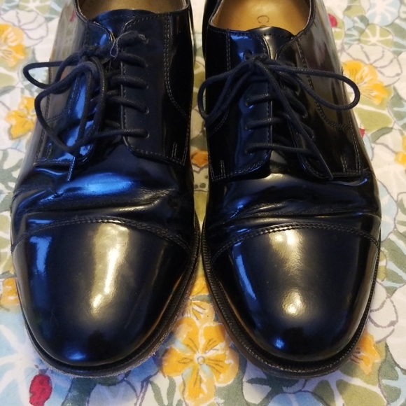 Mens Sz 9 Cole Haan Patent Leather Dress Shoes - Picture 2 of 6